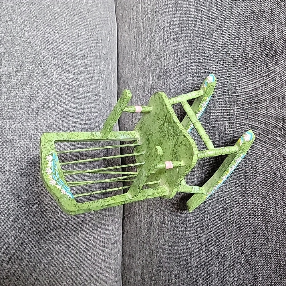 Vintage Small Hand Painted Rocking Chair